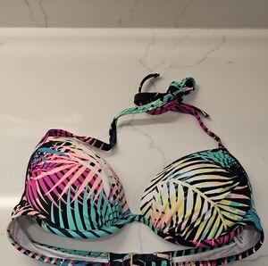 Shade & Shore Tropical Print Women's Bikini Top 34B